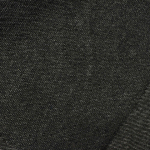 Dark Grey Marl Rib Knit, Poly-Cotton, 315 gsm