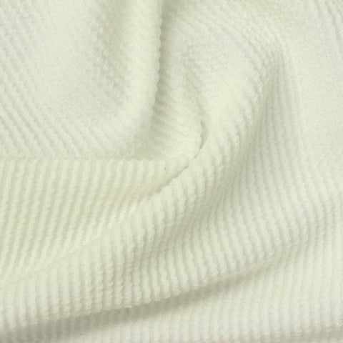Polyester Stretch Interlock Knit Fabric, 238 gsm, 190 cm — Beige