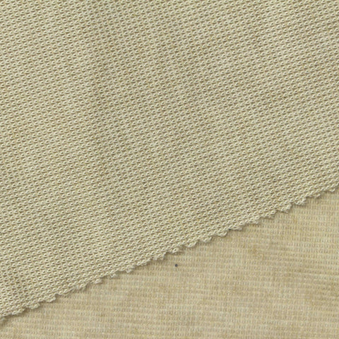 Beige Heather Rib Knit, Poly-Viscose