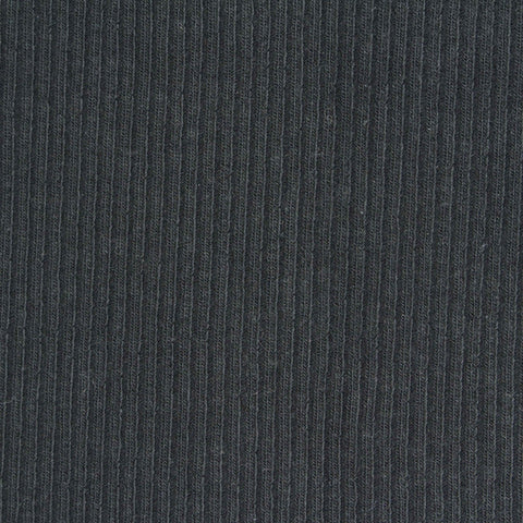 Black Ribbed Rib Knit