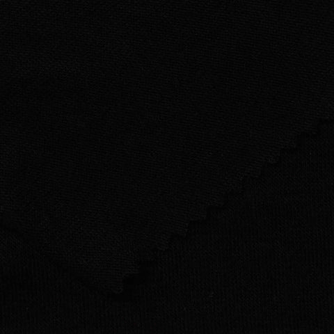 Viscose Stretch Jersey Knit Fabric, 130 gsm, 160 cm — Black