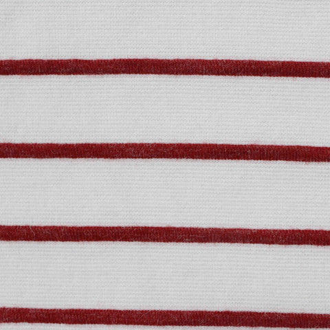 Red Diagonal-Stripe Chunky Knit, Polyester, 291 gsm