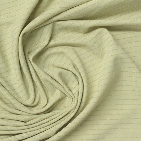 Pale Yellow Textured-Line Mesh, Nylon