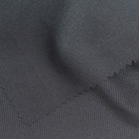 Charcoal Rib Knit, Polyester