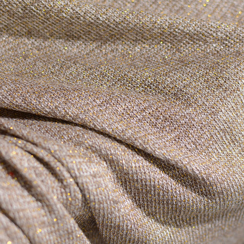 Light Brown Heathered-Marl Jacquard, Polyester, 280 gsm