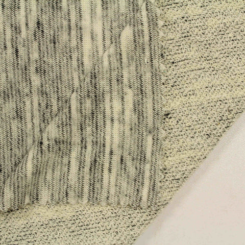 Cream Marl French Terry, Poly-Cotton, 234 gsm