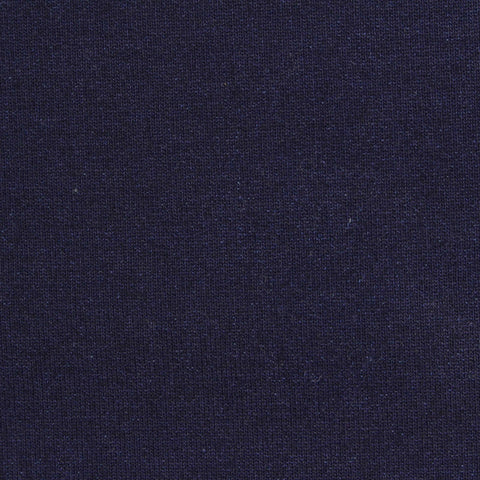 Navy Heather French Terry, Cotton-Poly