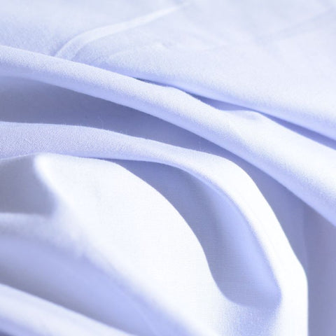 100% Cotton Poplin Fabric, 115 gsm, 147 cm — White