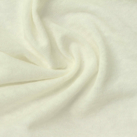 Off-White Jersey Knit, Poly-Viscose