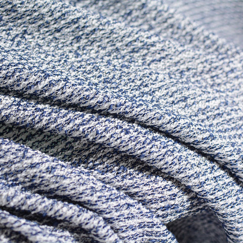 Blue Marl Chunky Knit, Polyester, 323 gsm