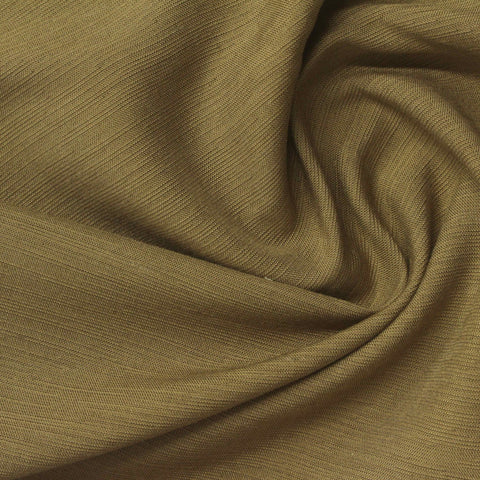 Khaki Textured Woven, Viscose-Tencel Lyocell