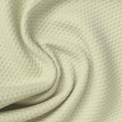 Jacquard 100% Cotton Knit Fabric, 300 gsm, 160 cm — Khaki