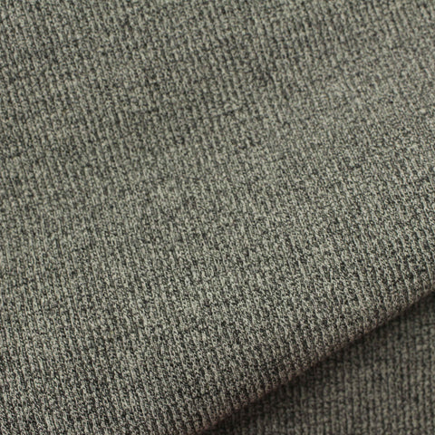 Grey Marl Rib Knit, Poly-Viscose, 290 gsm