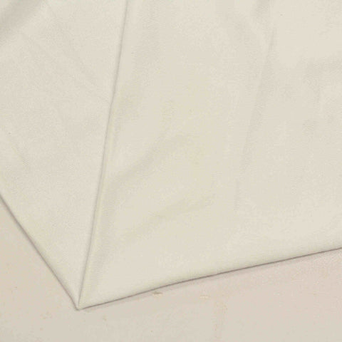 Brushed Polyester Stretch Jersey Knit Fabric, 135 gsm, 152 cm — White
