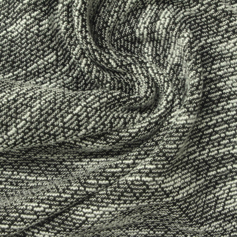 Black Textured Chunky Knit, Poly-Viscose