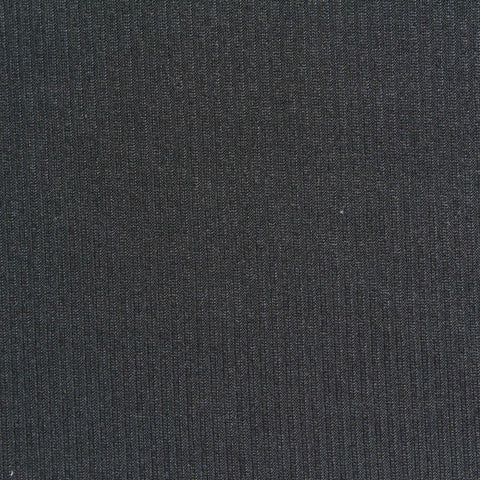 Brushed Polyester Stretch Rib Knit Fabric, 190 gsm, 180 cm — Grey