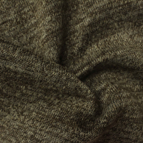 Yarn-Dyed Polyester Interlock Knit Fabric, 338 gsm, 160 cm — Black