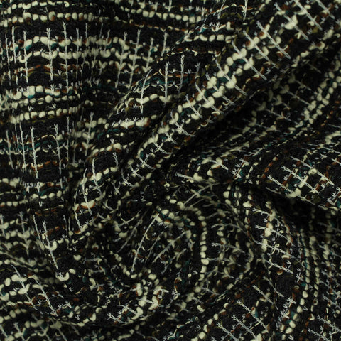 White Checks Jacquard, Poly-Cotton
