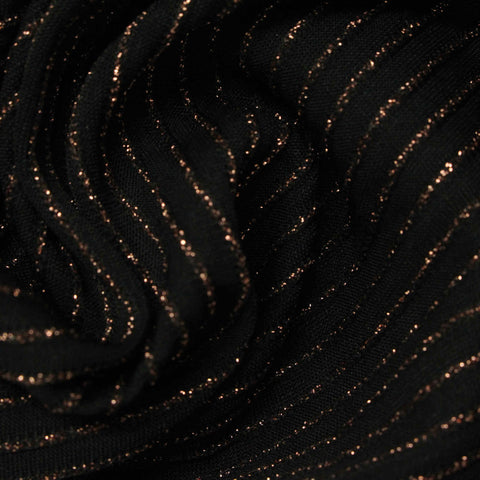 Copper Horizontal-Stripe Knit, Poly-Modal