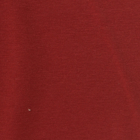 Cotton Polyester Stretch Rib Knit Fabric, 210 gsm, 160 cm — Red