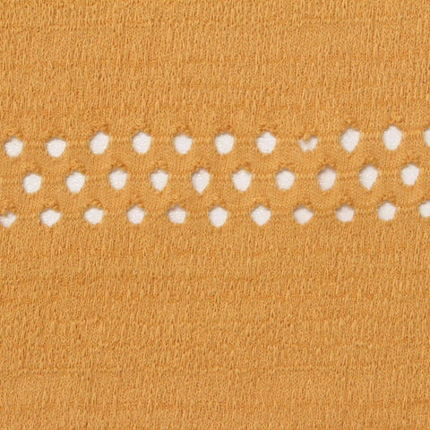 Orange Openwork Jacquard, Cotton