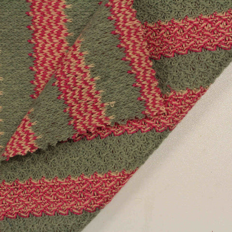 Jacquard Acrylic Polyester Knit Fabric, 230 gsm, 160 cm — Khaki