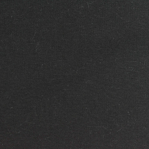 Polyester Cotton Stretch Velvet Fabric, 330 gsm, 165 cm — Black