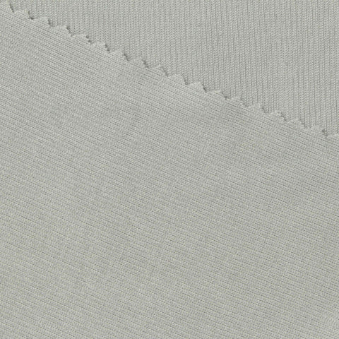 Modal Polyester Rib Knit Fabric, 208 gsm, 160 cm — Grey