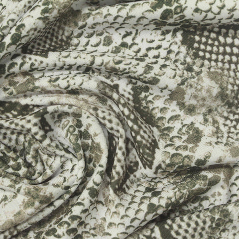Green Bold-Snakeskin Knit, Polyester