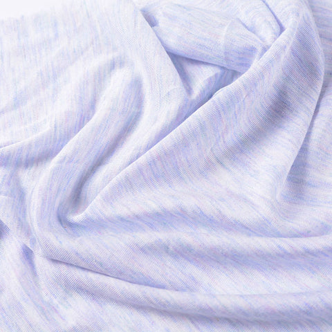 Light Grey Marl Jersey Knit, Cotton, 120 gsm