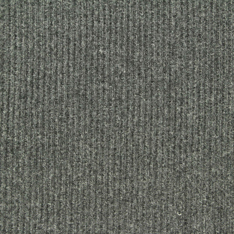 Charcoal Heather Rib Knit, Polyester