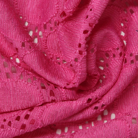Pink Geometric Lace, Nylon