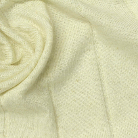 Polyester Viscose Stretch Rib Knit Fabric, 256 gsm, 158 cm — Yellow