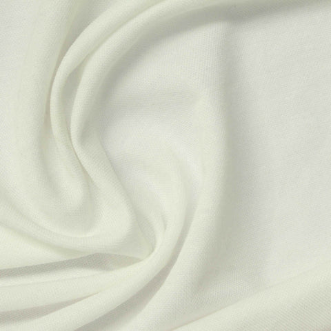Viscose Nylon Piqué Knit Fabric, 190 gsm, 160 cm — White