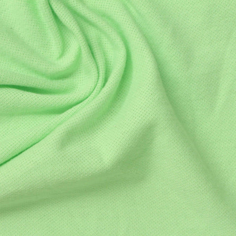 Light Green Piqué Knit, Cotton