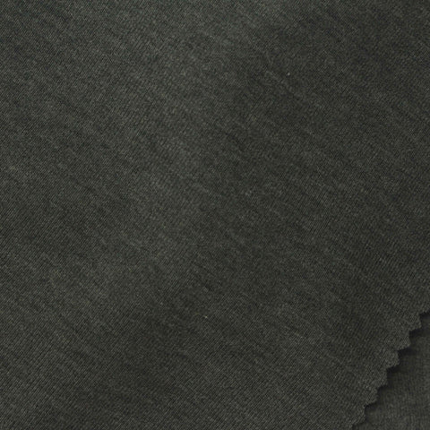 Dark Charcoal Heathered-Marl Rib Knit, Poly-Tencel Lyocell