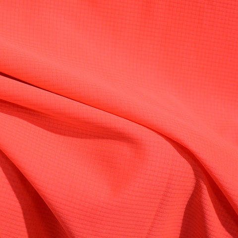 Jacquard Nylon Polyester Chunky Knit Fabric, 112 gsm, 150 cm — Red