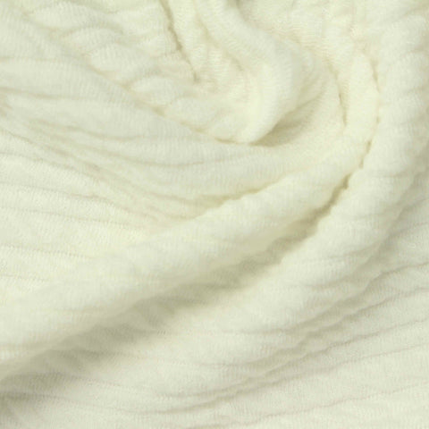 Off-White Stripe Waffle Knit