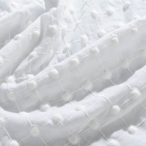 White Dots Jacquard, Cotton
