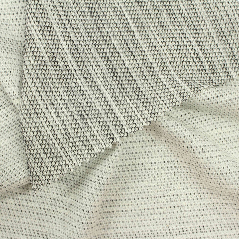 White Marl Chunky Knit, Cotton-Poly, 168 gsm