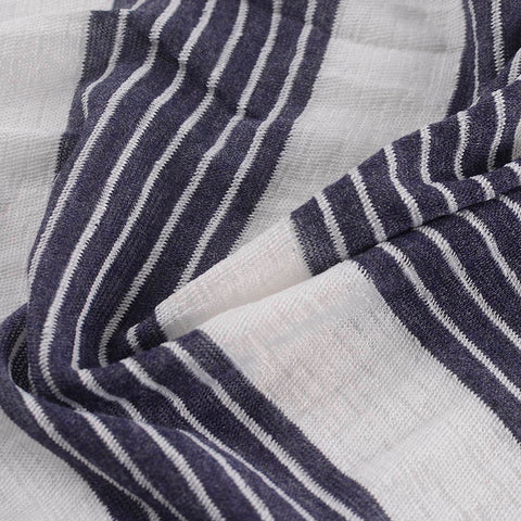 Dark Grey Stripes Knit, Poly-Viscose, 172 gsm