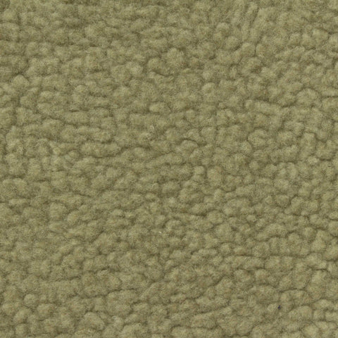 100% Polyester Sherpa Fleece Fabric, 330 gsm, 167 cm — Khaki