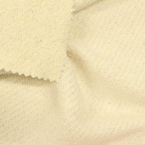Polyester Cotton French Terry Fabric, 264 gsm — Beige