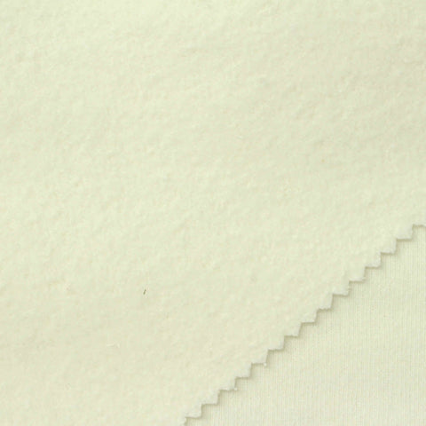 Brushed Cotton Polyester French Terry Fabric, 318 gsm, 162 cm — Yellow