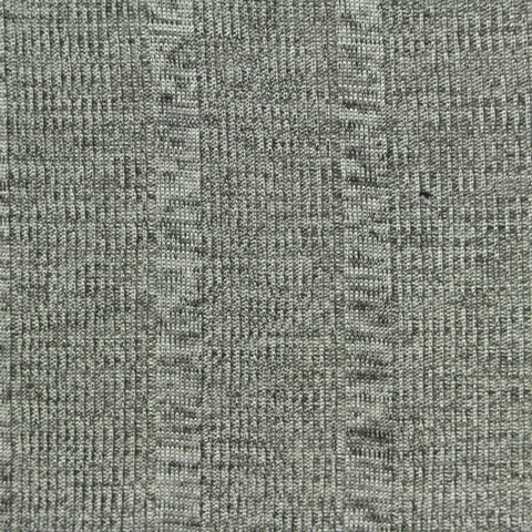 Grey Check Rib Knit, Polyester
