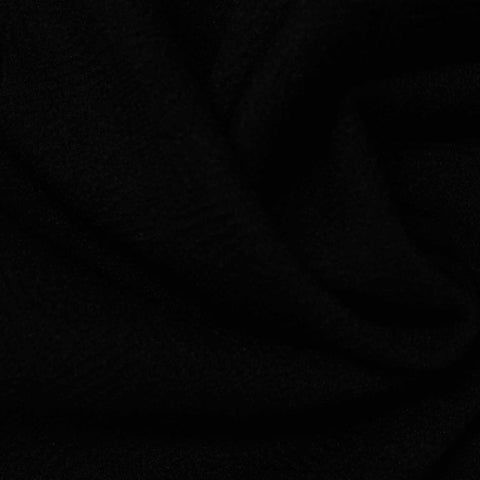 Jacquard Polyester Stretch Knit Fabric, 248 gsm, 150 cm — Black