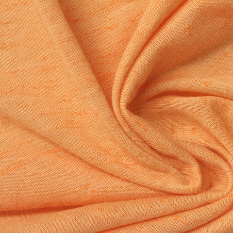 Orange Marl Knit, Poly-Cotton