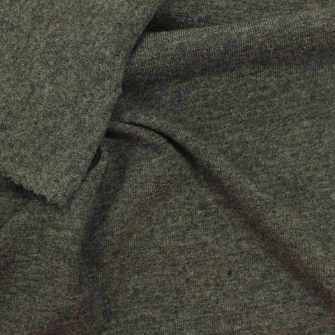 Heathered Grey Marl Jersey Knit, Cotton, 185 gsm