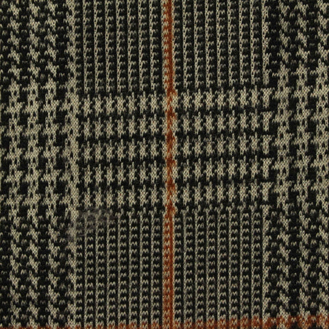 Black Houndstooth Jacquard, Polyester, 176 gsm
