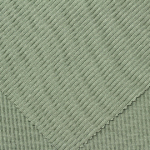 Rib Knit Fabric, 255 gsm, 120 cm — Green